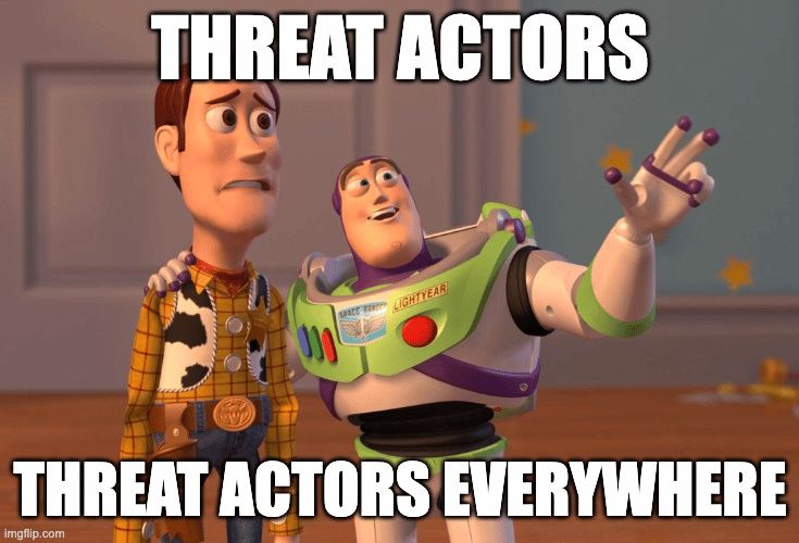Cybersecurity, bad guys, threat actors