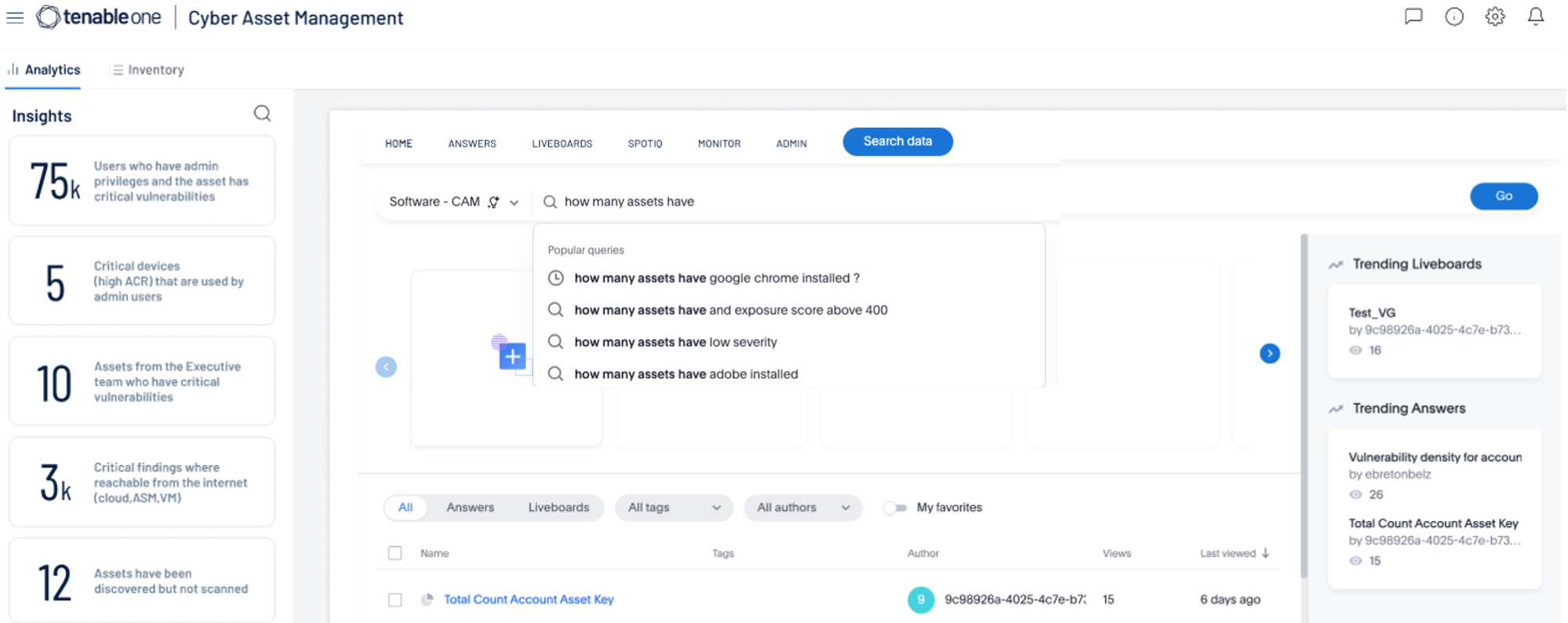 Tenable Cyber Asset Management1