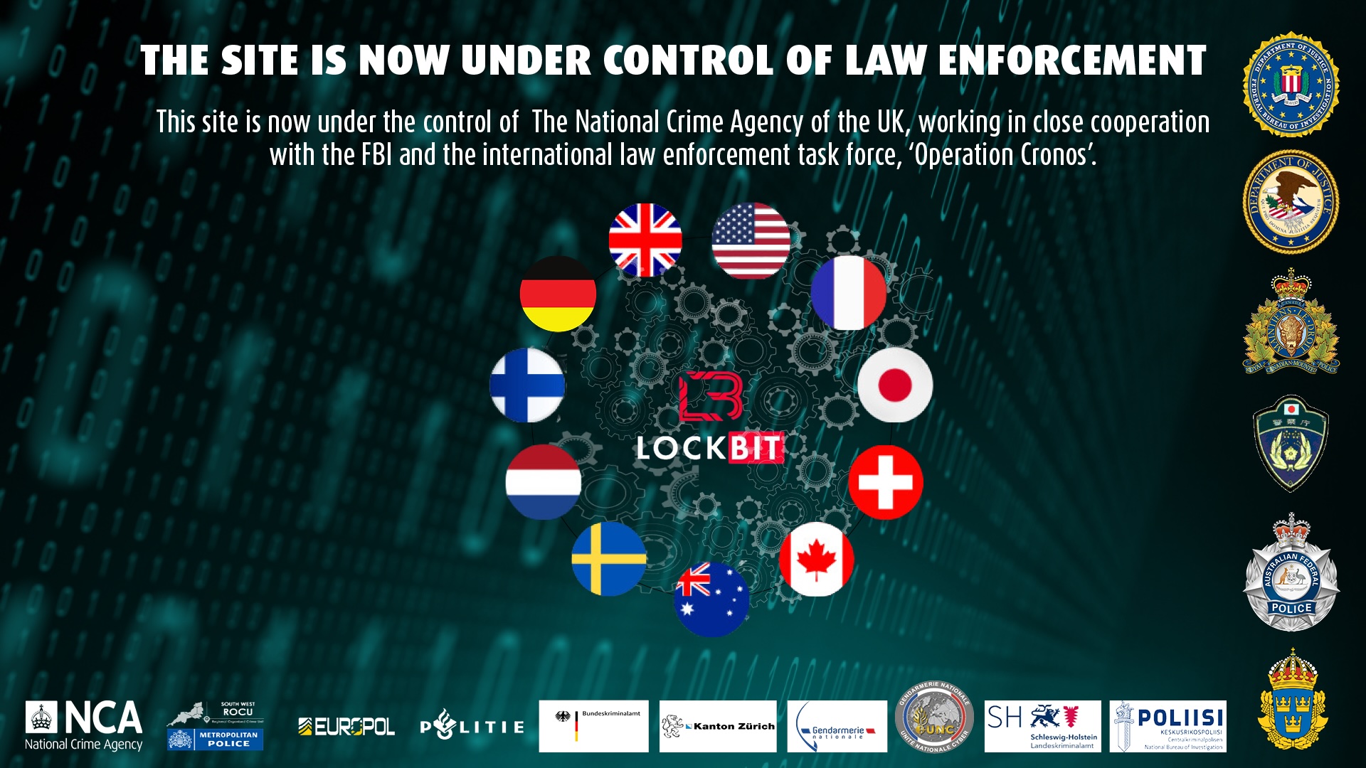 LockBit ransomware gang disrupted in multinational cyber operation