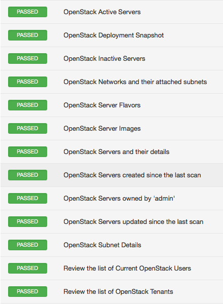 OpenStack plugin results