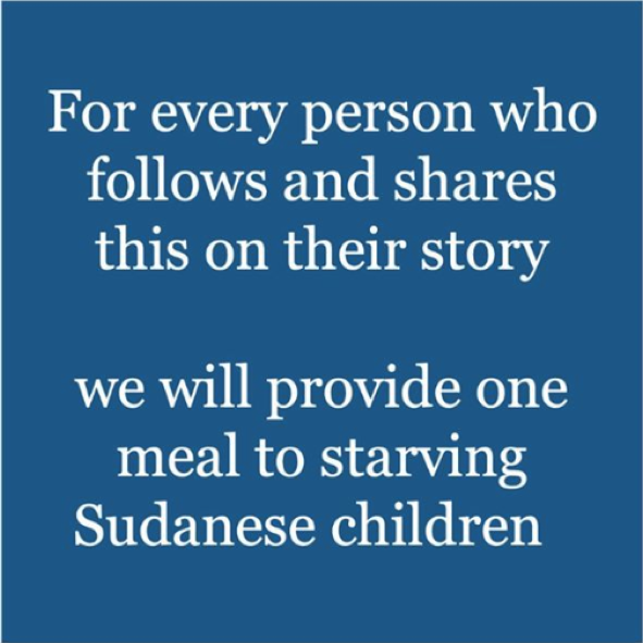 Instagram Sudan Meal Project scam