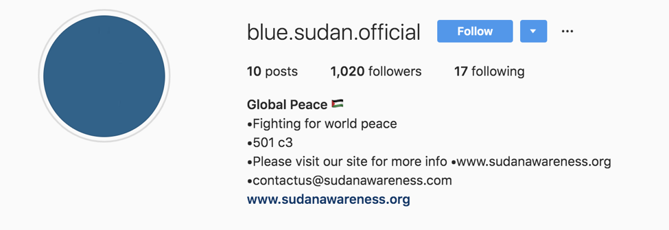 Instagram scam Sudan Meal Project