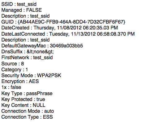  Microsoft Windows Network History Screen Shot