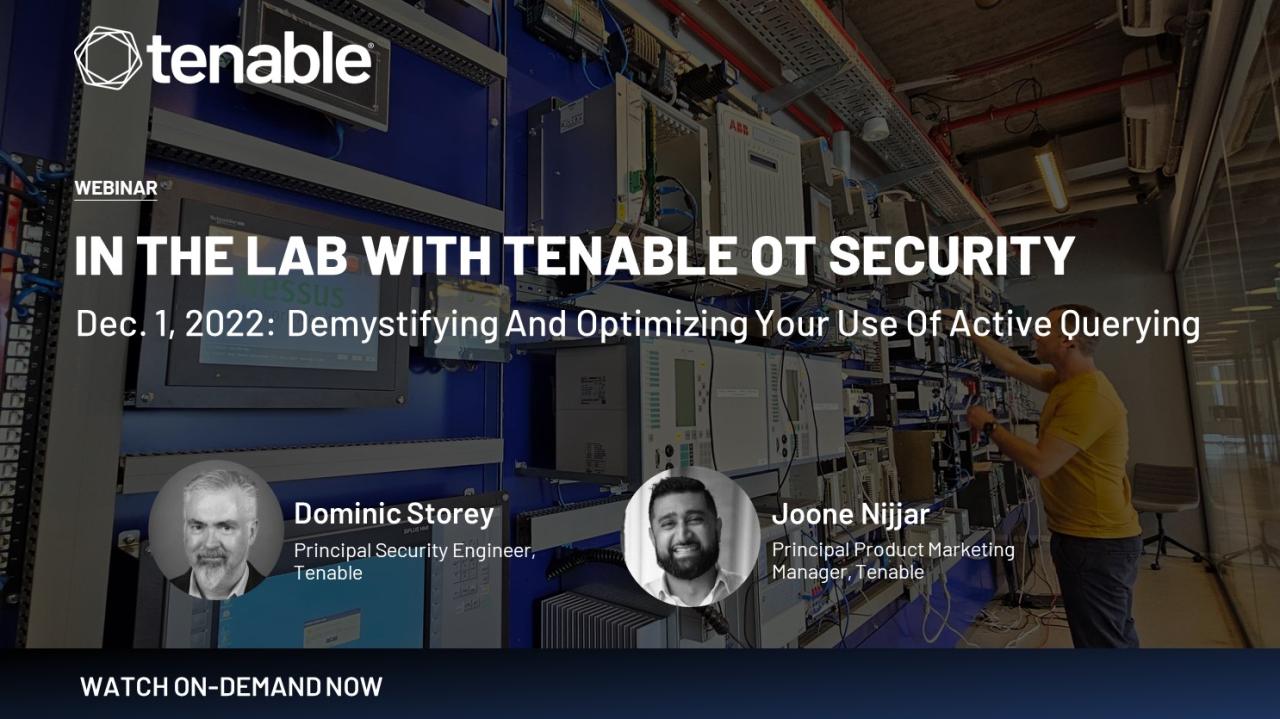 In the Lab with Tenable.ot, December 2022