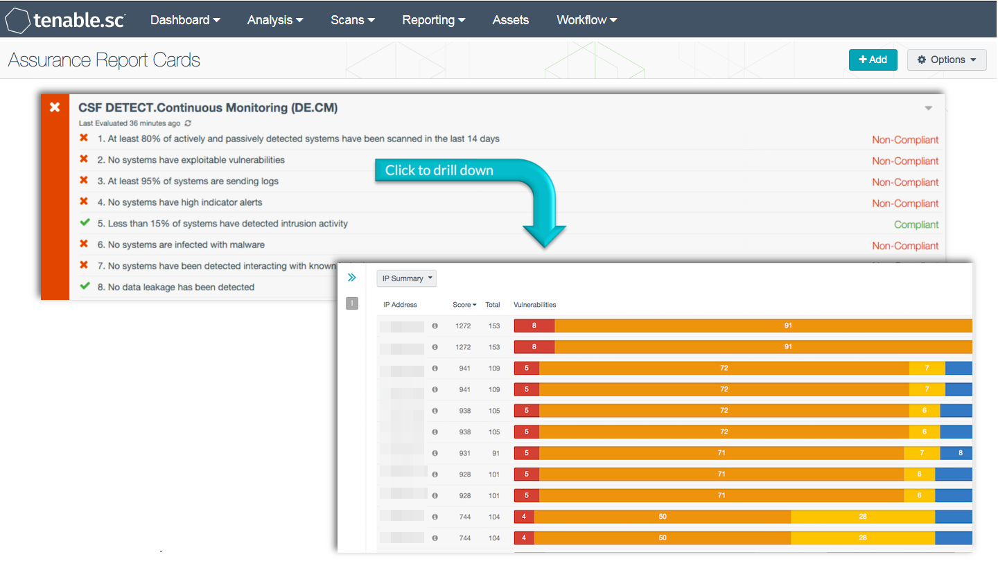 CSF DETECT.Continuous Monitoring (DE.CM) Screenshot