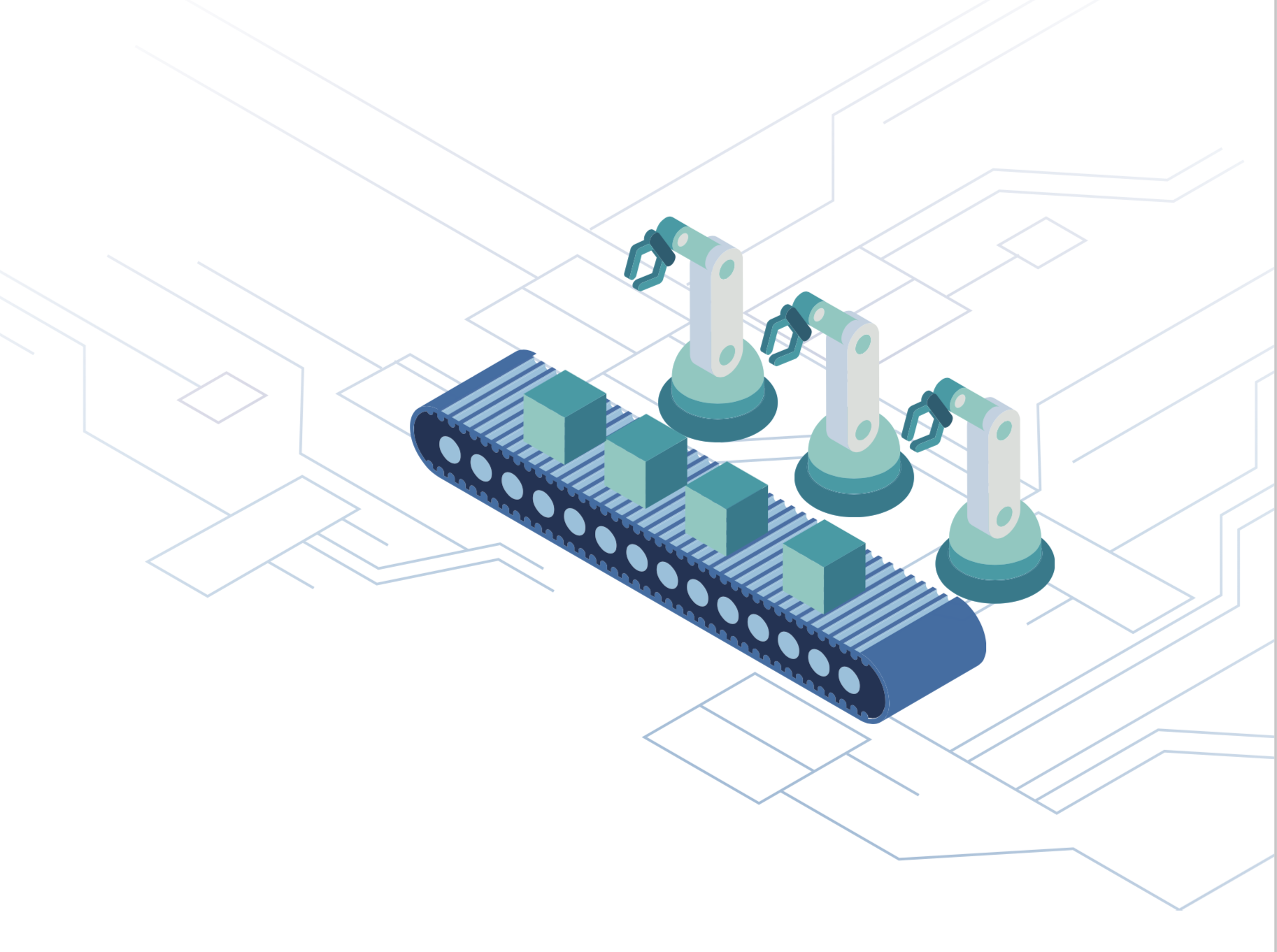 stylized image of coils and circuit board to depict cybersecurity in operational technology
