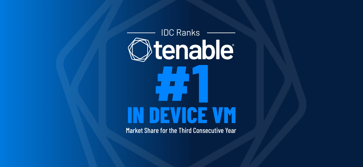 IDC Ranks Tenable Number One in Worldwide Device Vulnerability Management Market Share for 2020