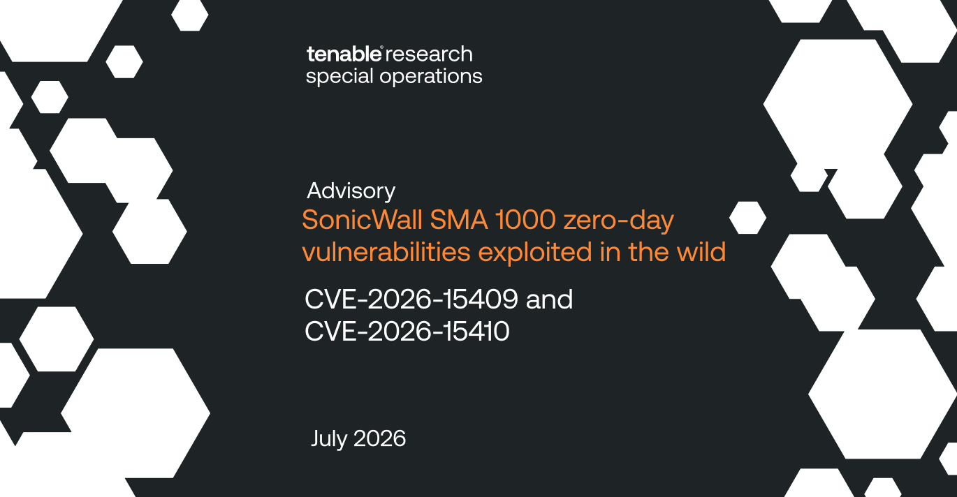 CVE-2026-15409, CVE-2026-15410: SonicWall SMA 1000 zero-day vulnerabilities… image