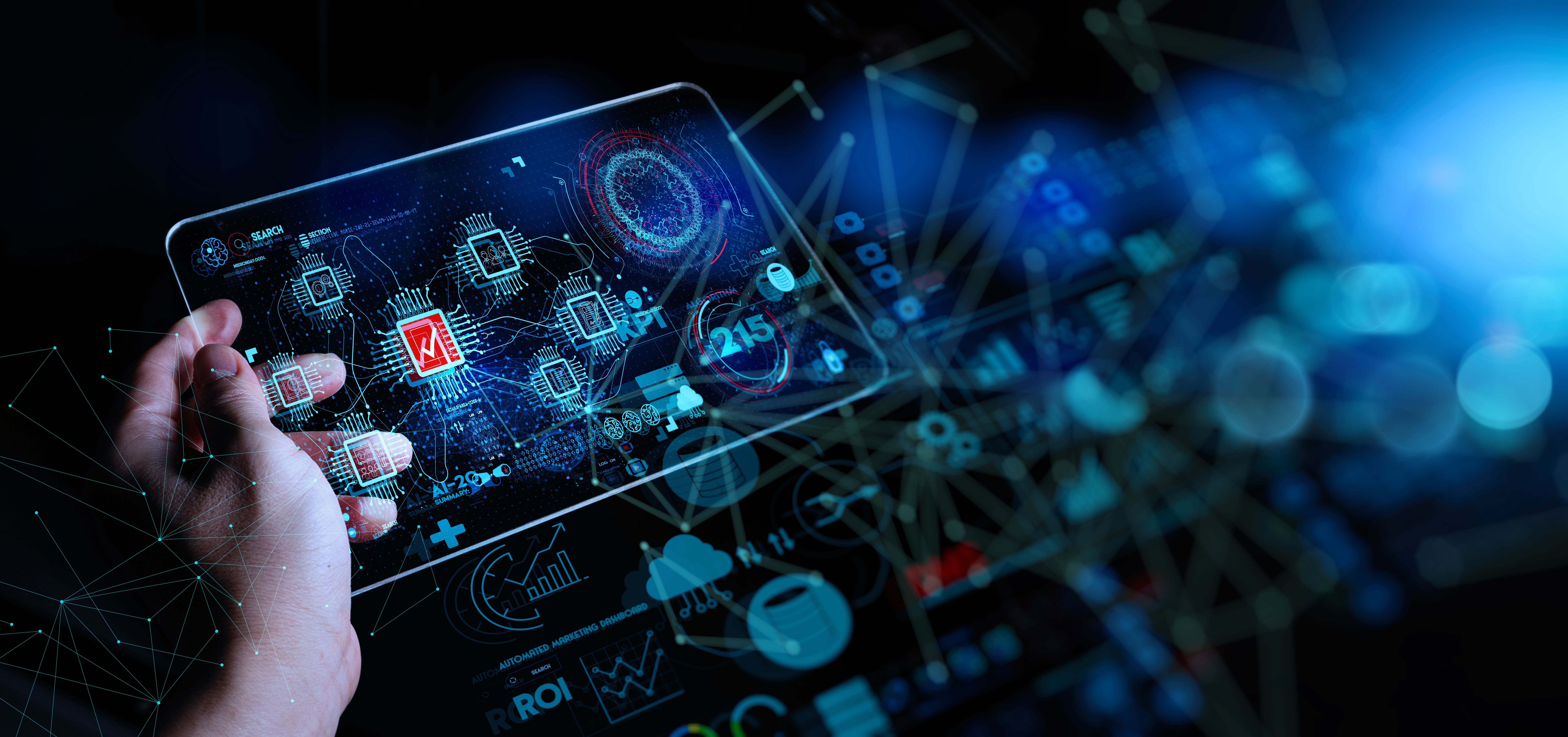abstract image indicating attack path in a cybersecurity breach