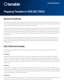 VDA ISA TISAX への Tenable のマッピング