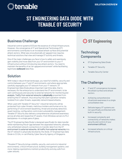 ST Engineering Data Diode with Tenable OT Security