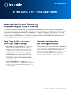 Cloud Anomaly Detection and Response