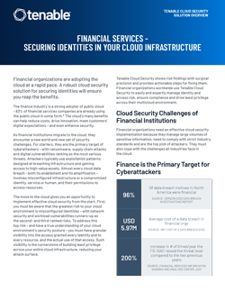Financial Services - Securing Identities in Your Cloud Infrastructure