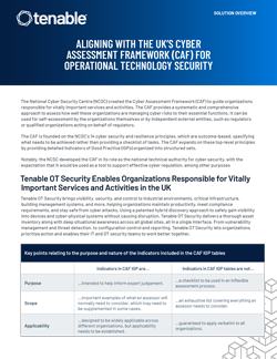 Aligning with The UK's Cyber Assessment Framework (CAF)