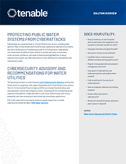 Protecting Public Water Systems from Cyberattacks