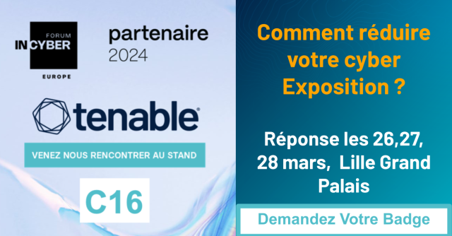 Tenable at Incyber Forum Europe - booth C16