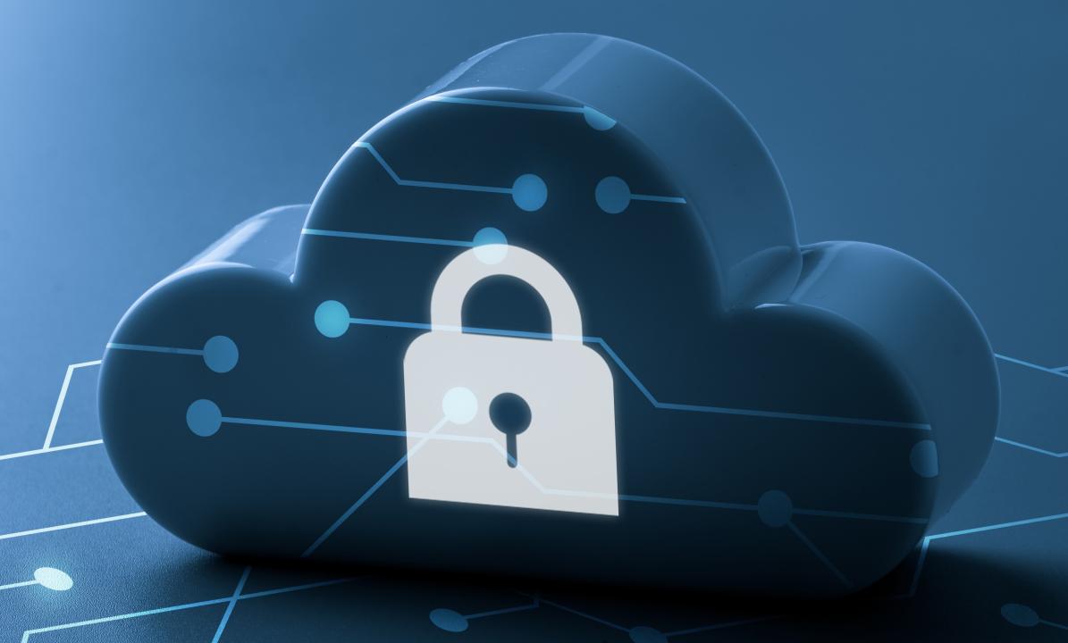 Image of a cloud with a security lock