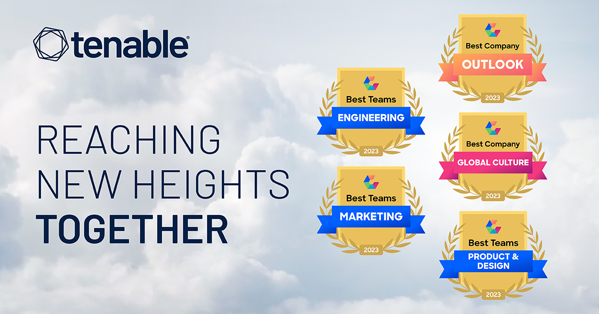 Tenable Honored with Five Comparably Awards for Excellent Company Culture