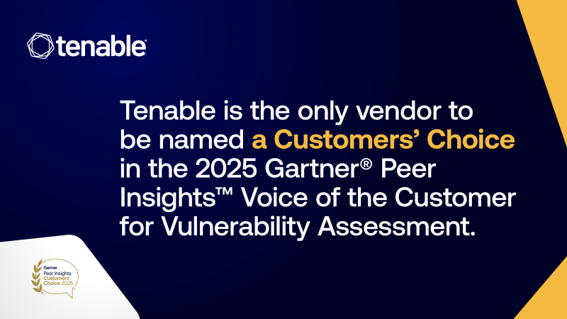 Tenable Named a Customers’ Choice for Vulnerability Assessment by Gartner® Peer Insights™