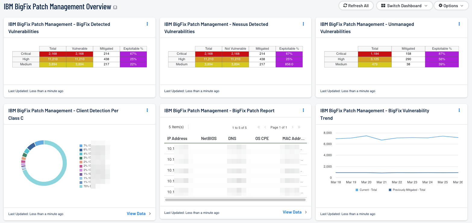 IBM BigFix Patch Management Overview Screenshot