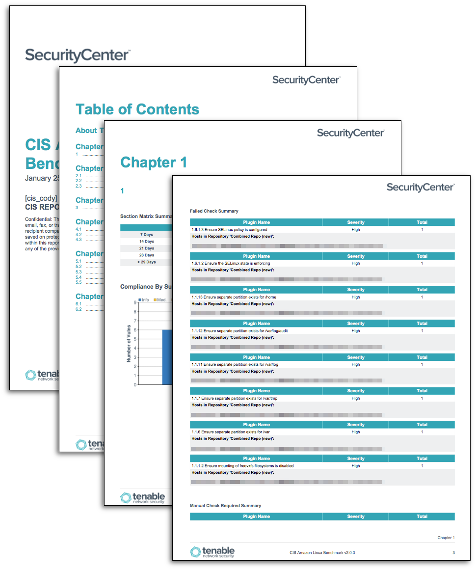 CIS Linux And Unix Benchmark Reports SC Report Template Tenable 