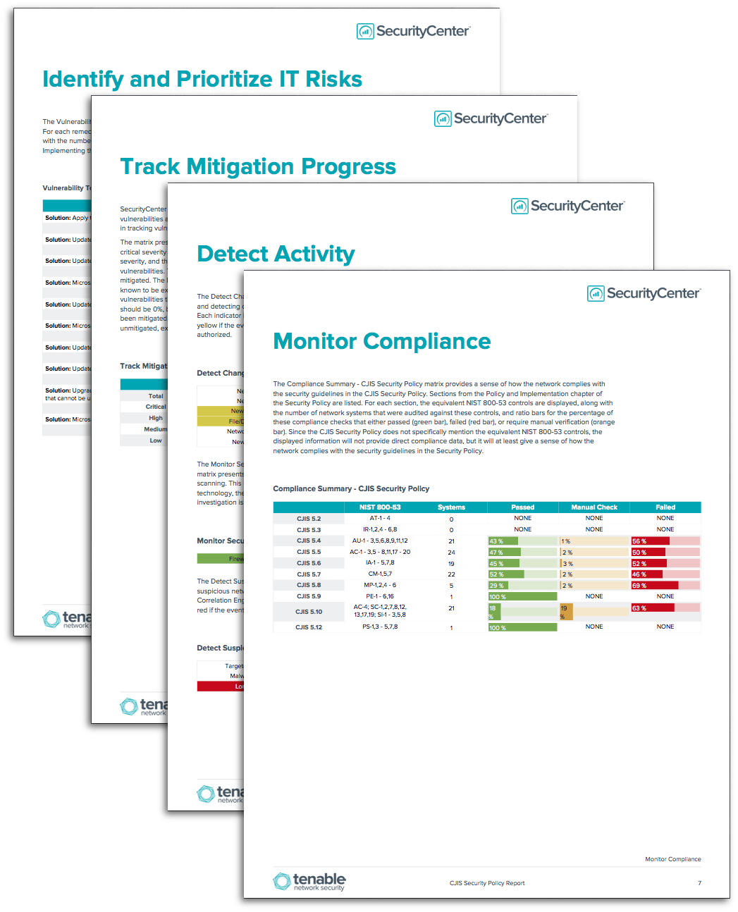 CJIS Security Policy Report Screenshot