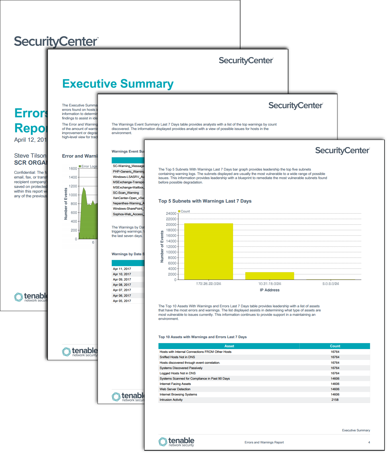 Errors and Warnings Report Screenshot