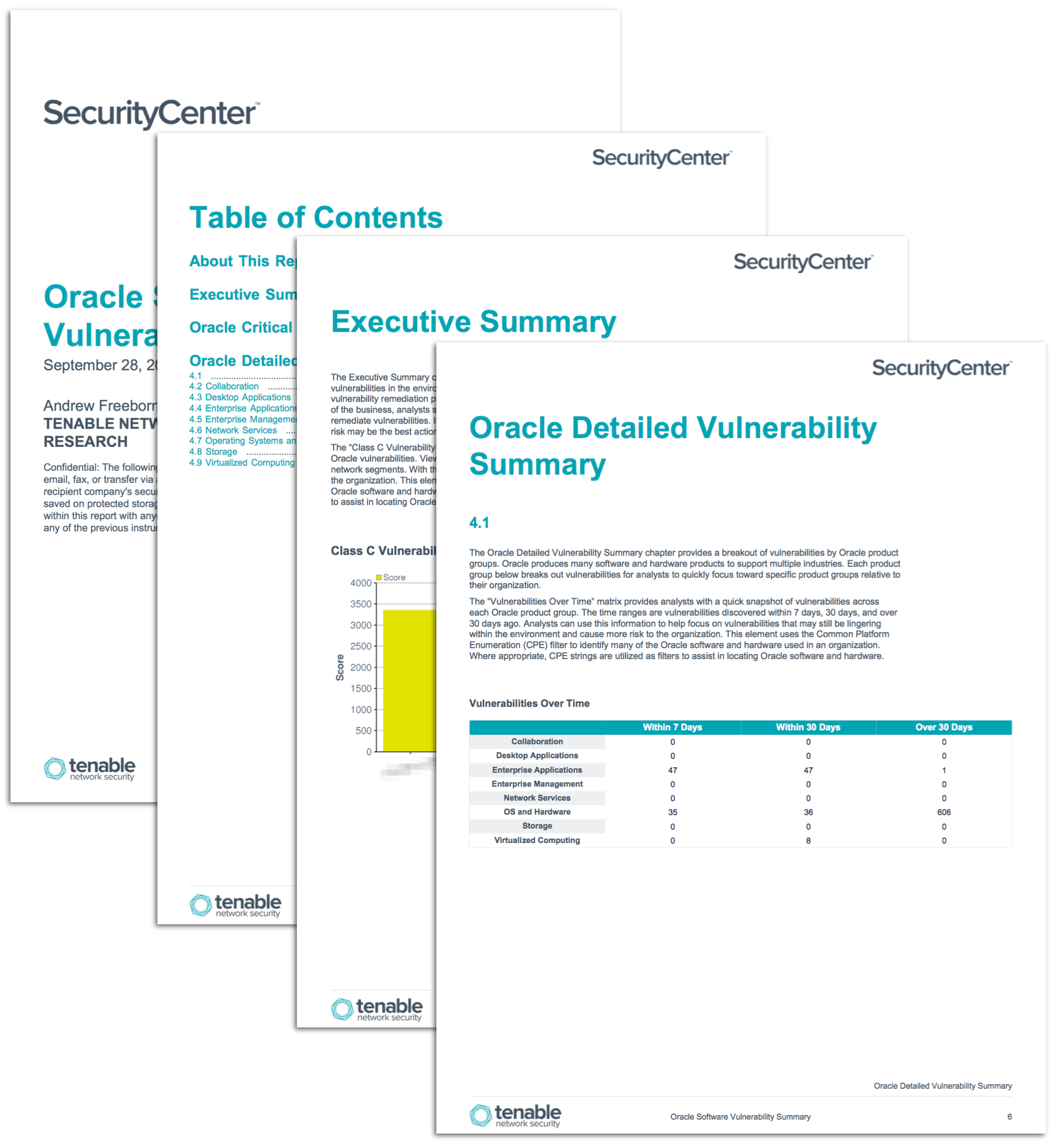 Oracle Software Vulnerability Report