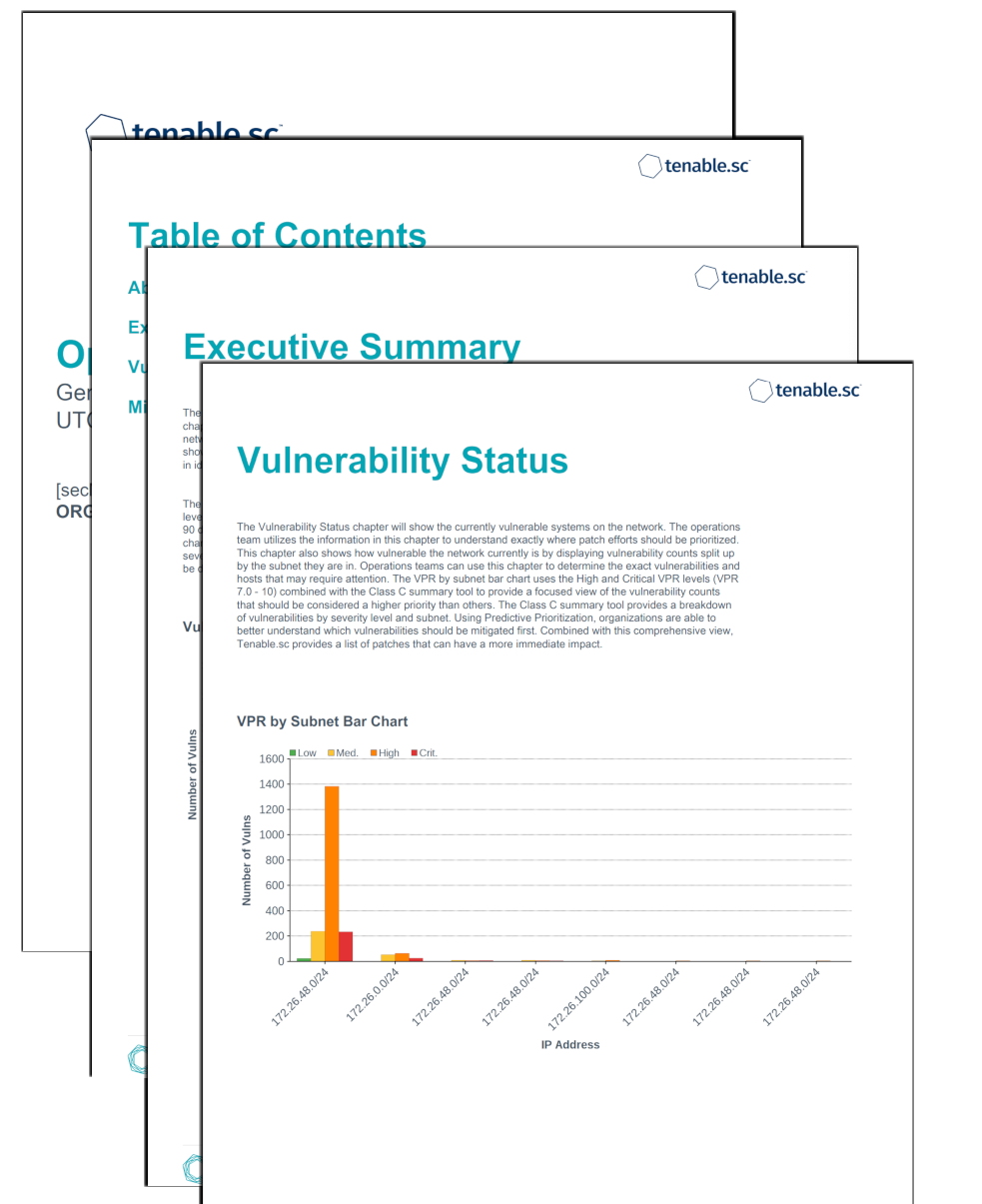 Operations VPR Summary Screenshot