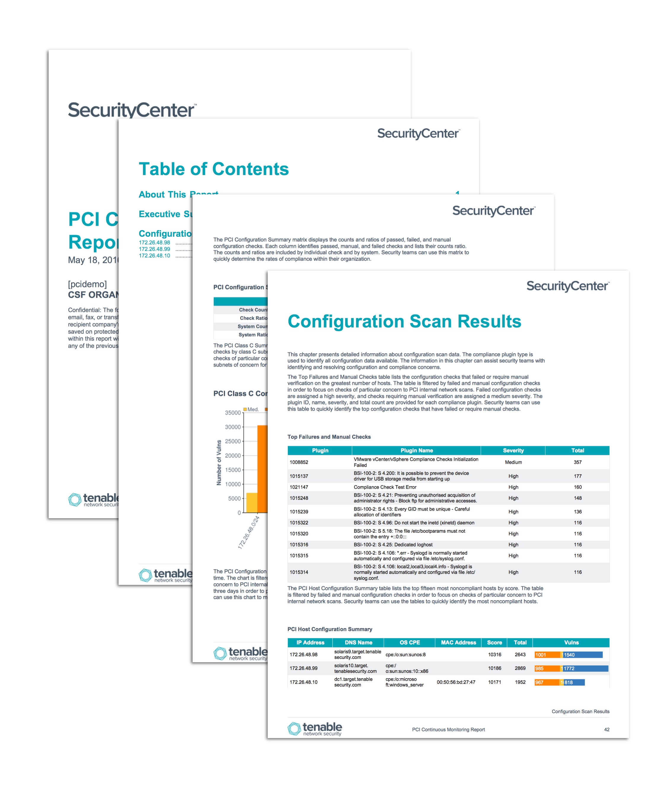 PCI Configuration Audit Report Screenshot