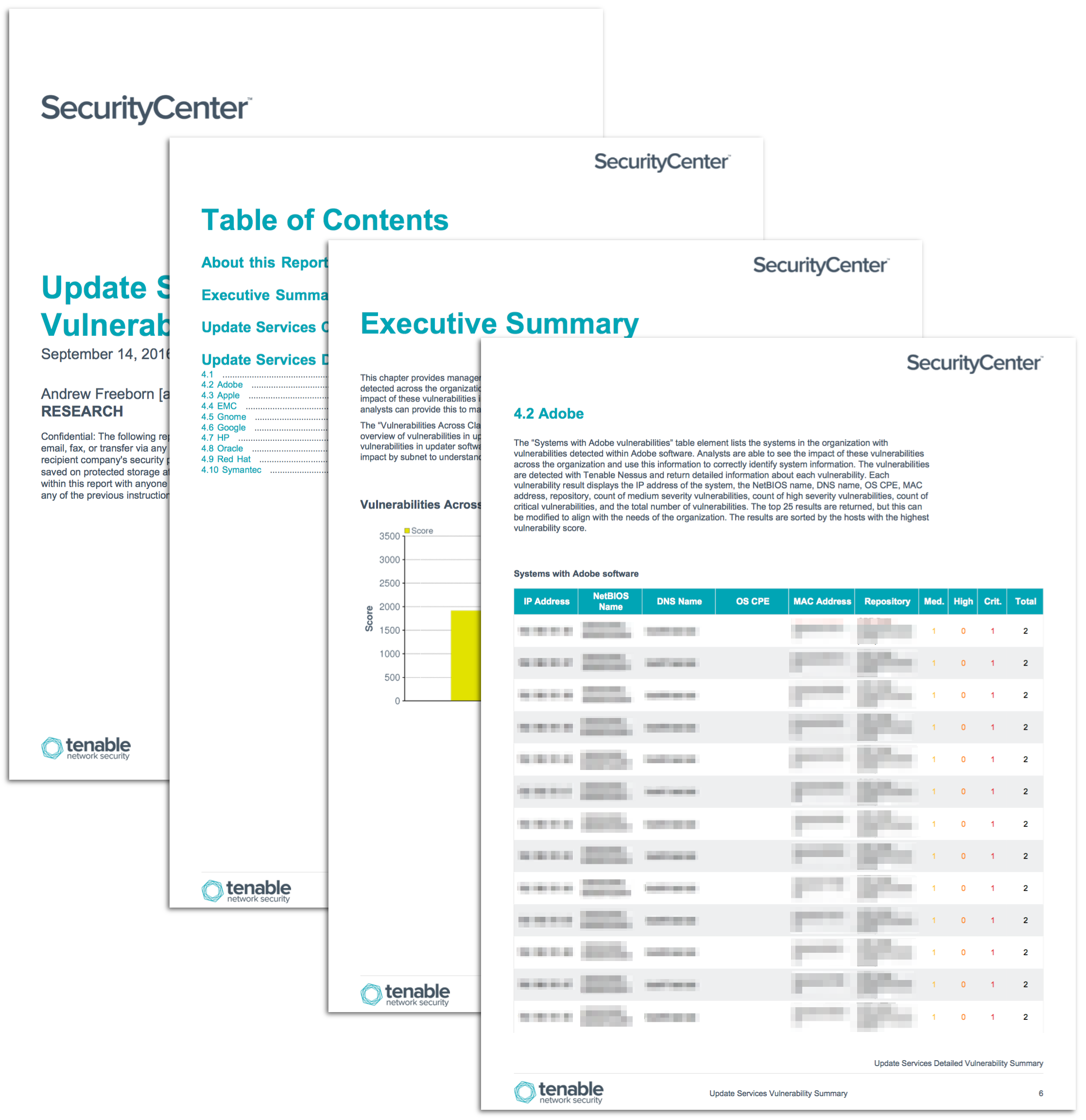 Update Services Vulnerability Summary Report