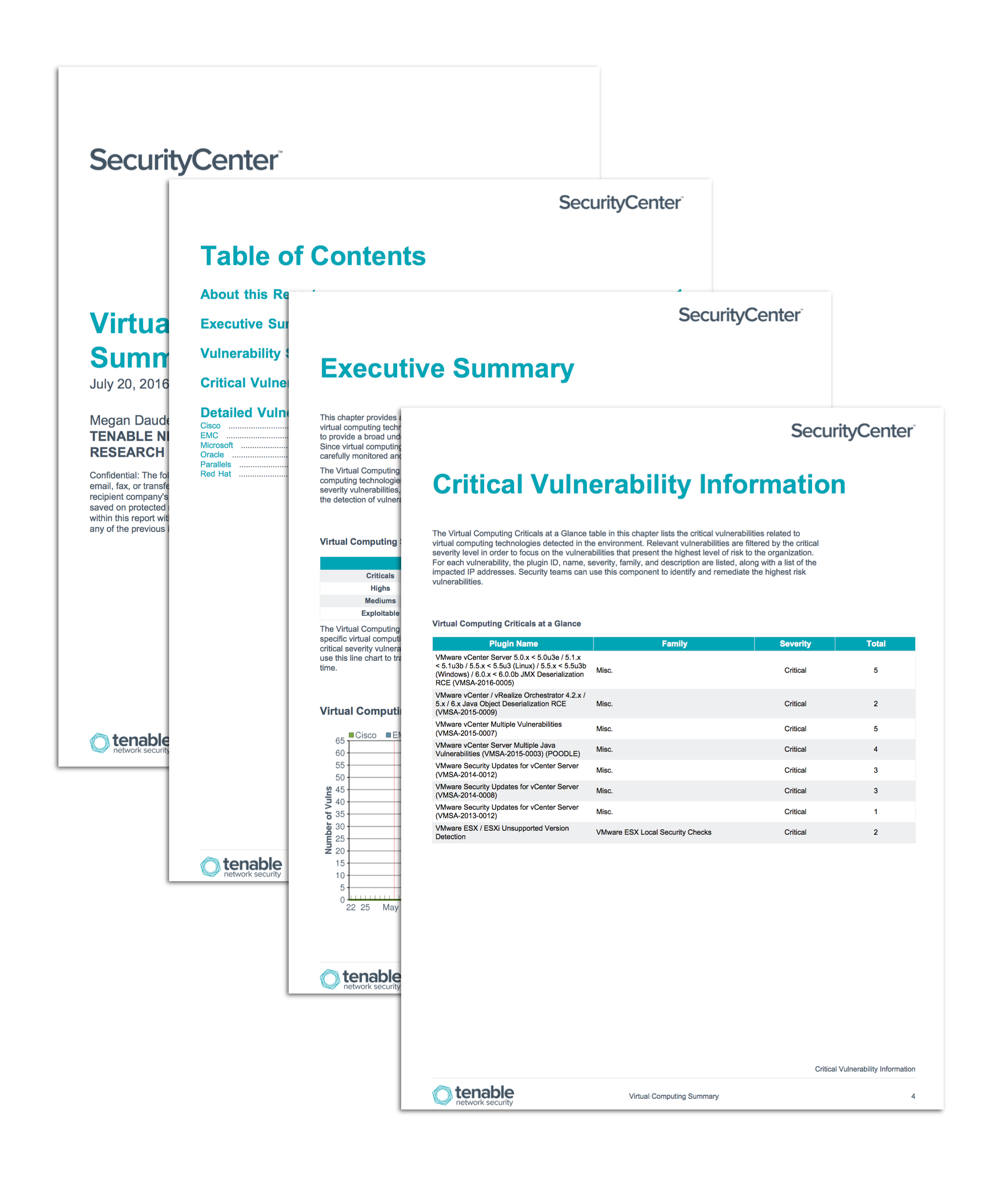 Virtual Computing Summary Report Screenshot