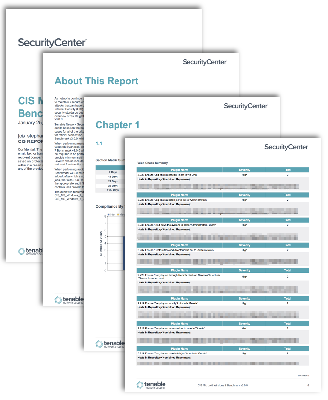 CIS Microsoft Workstations Benchmark Reports Screenshot