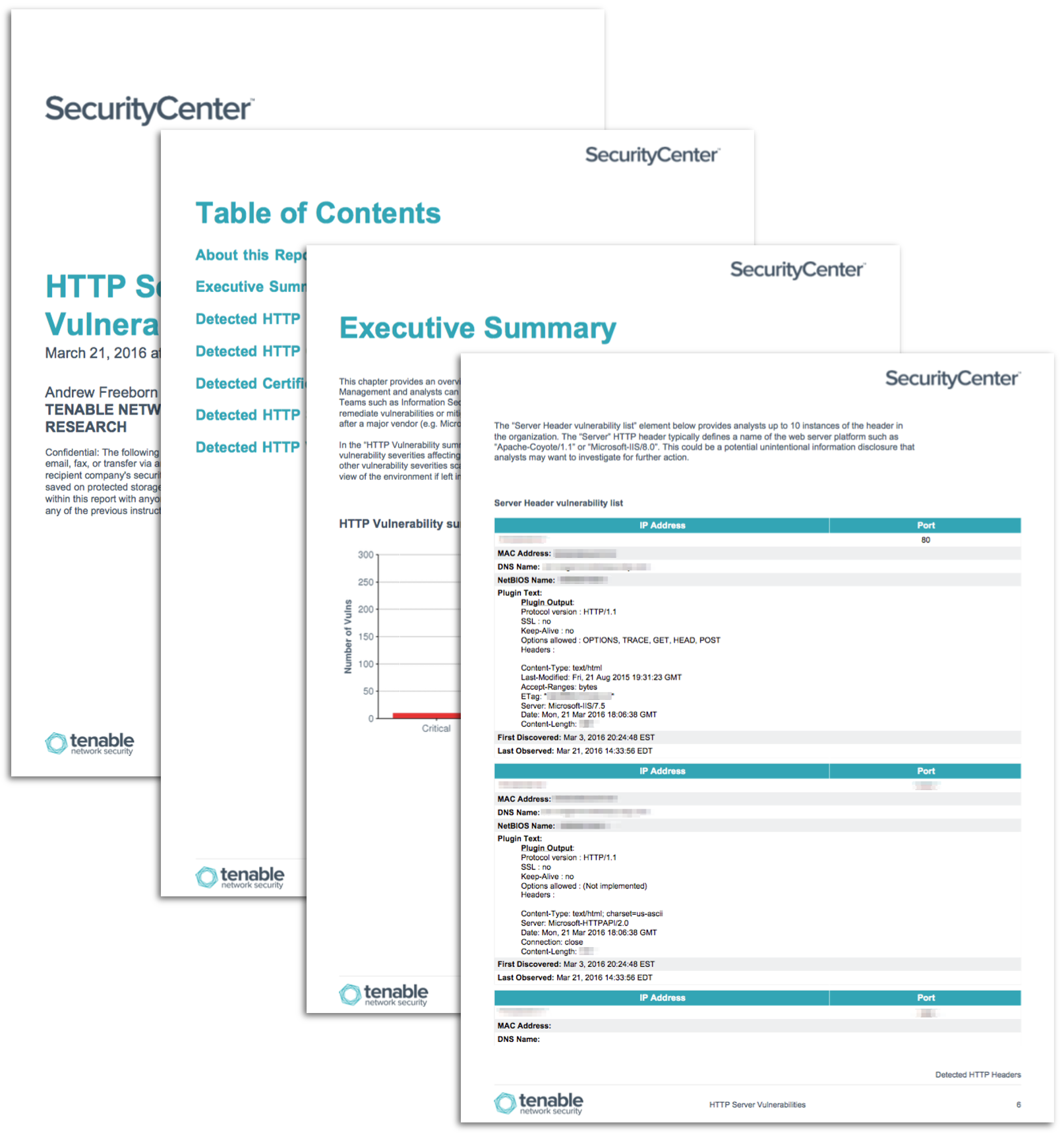 HTTP Server Vulnerabilities Report