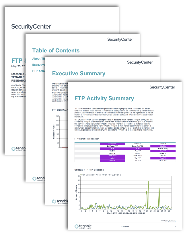 FTP Servers Report Screenshot
