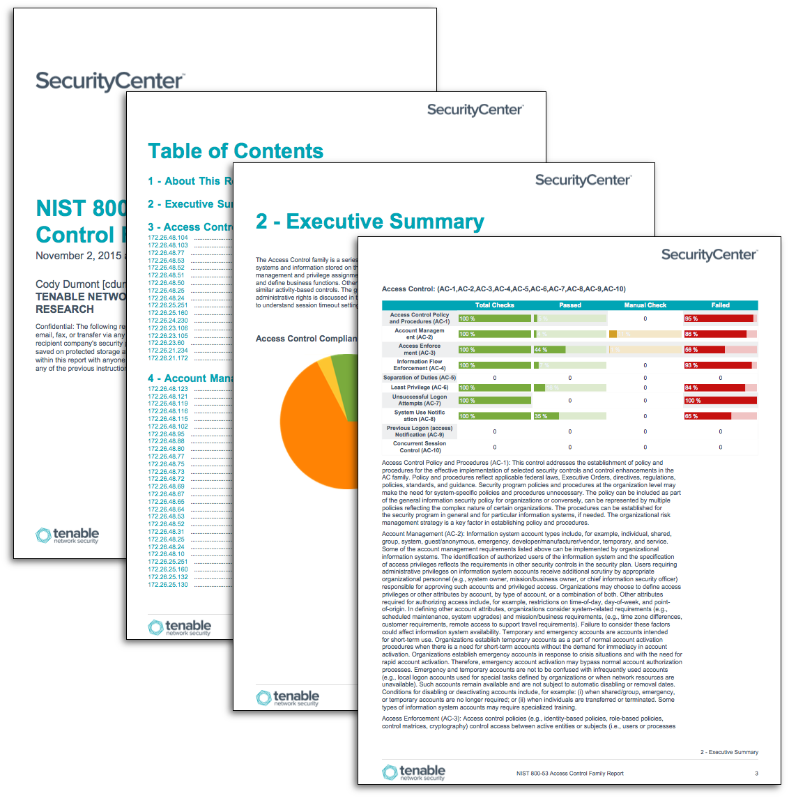 NIST 800-53 Family Reports