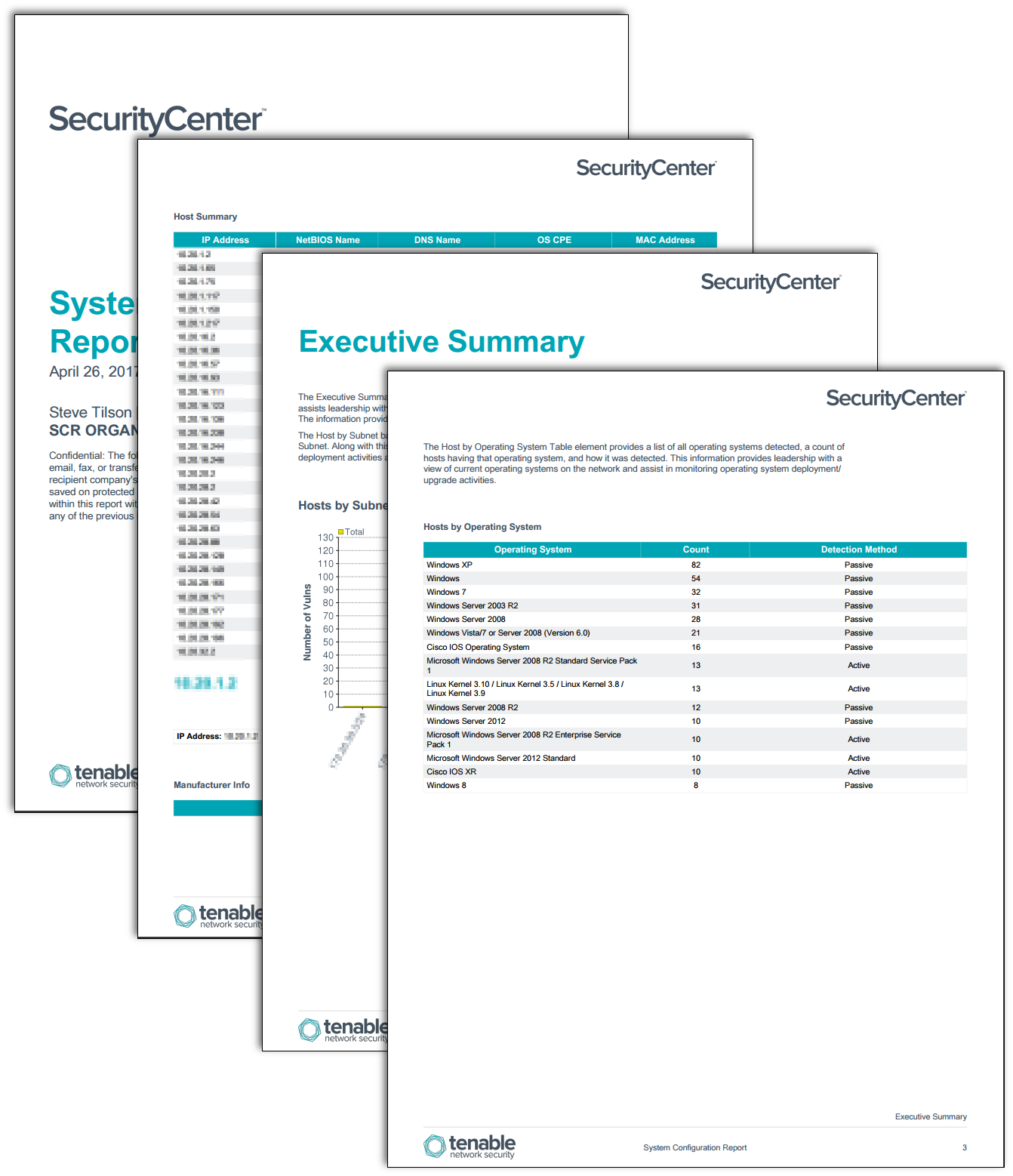 System Configuration Report Screenshot