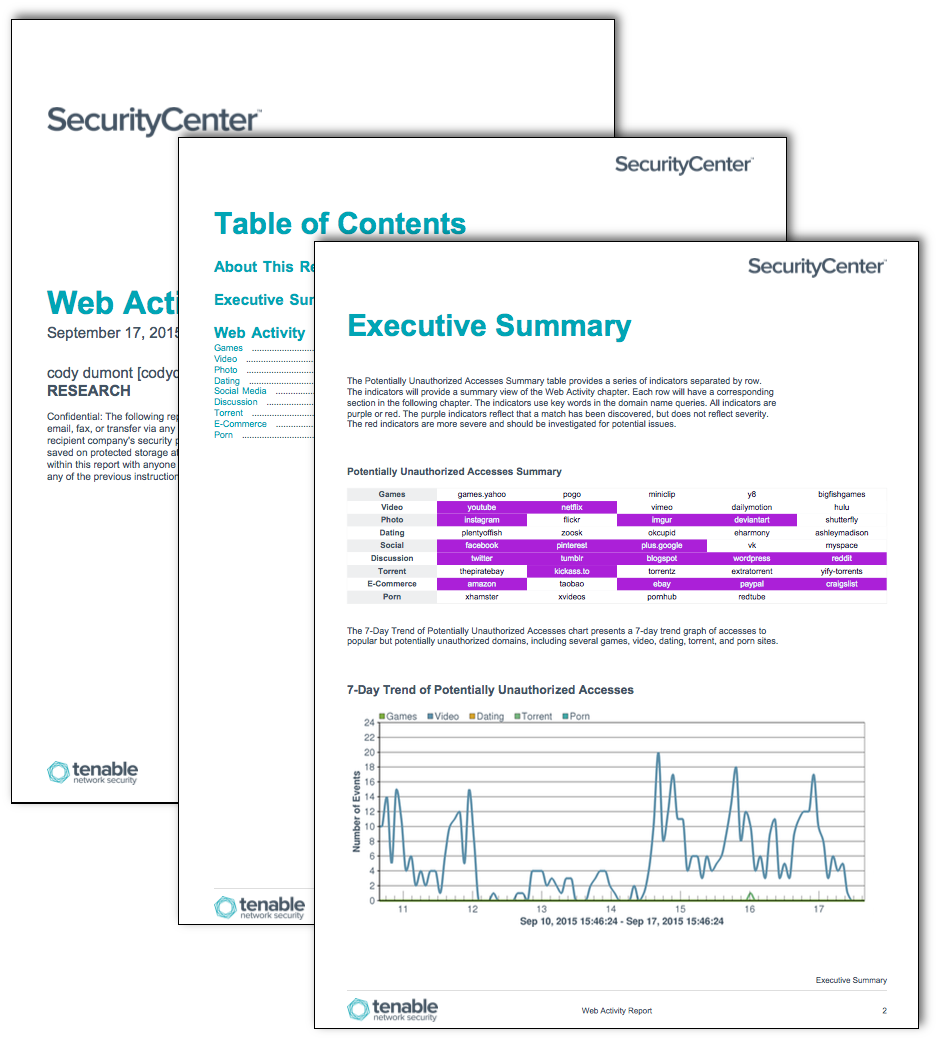 Web Activity Report