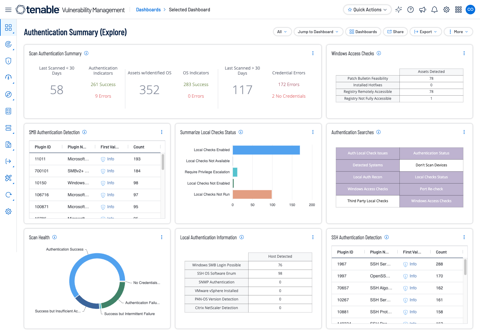 Authentication Summary Screenshot