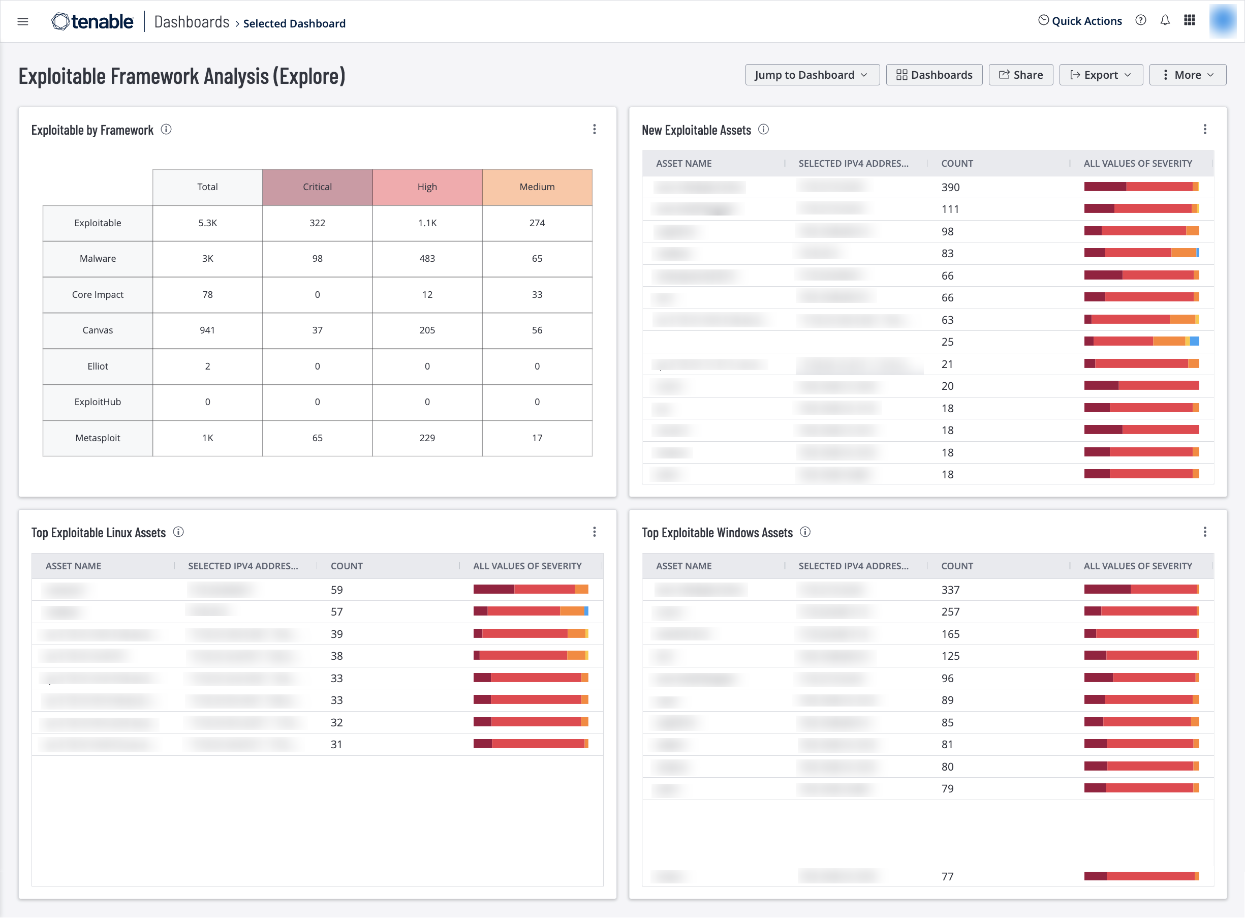 Exploitable Framework Analysis screenshot