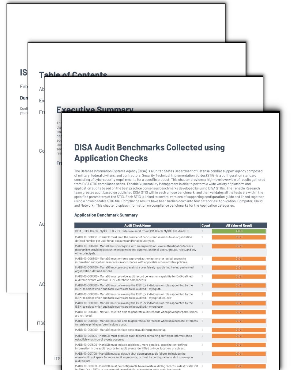 DISA Audit Benchmarks Summary Image