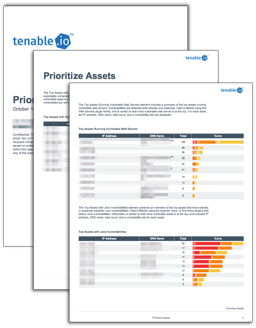 Prioritize Assets Report