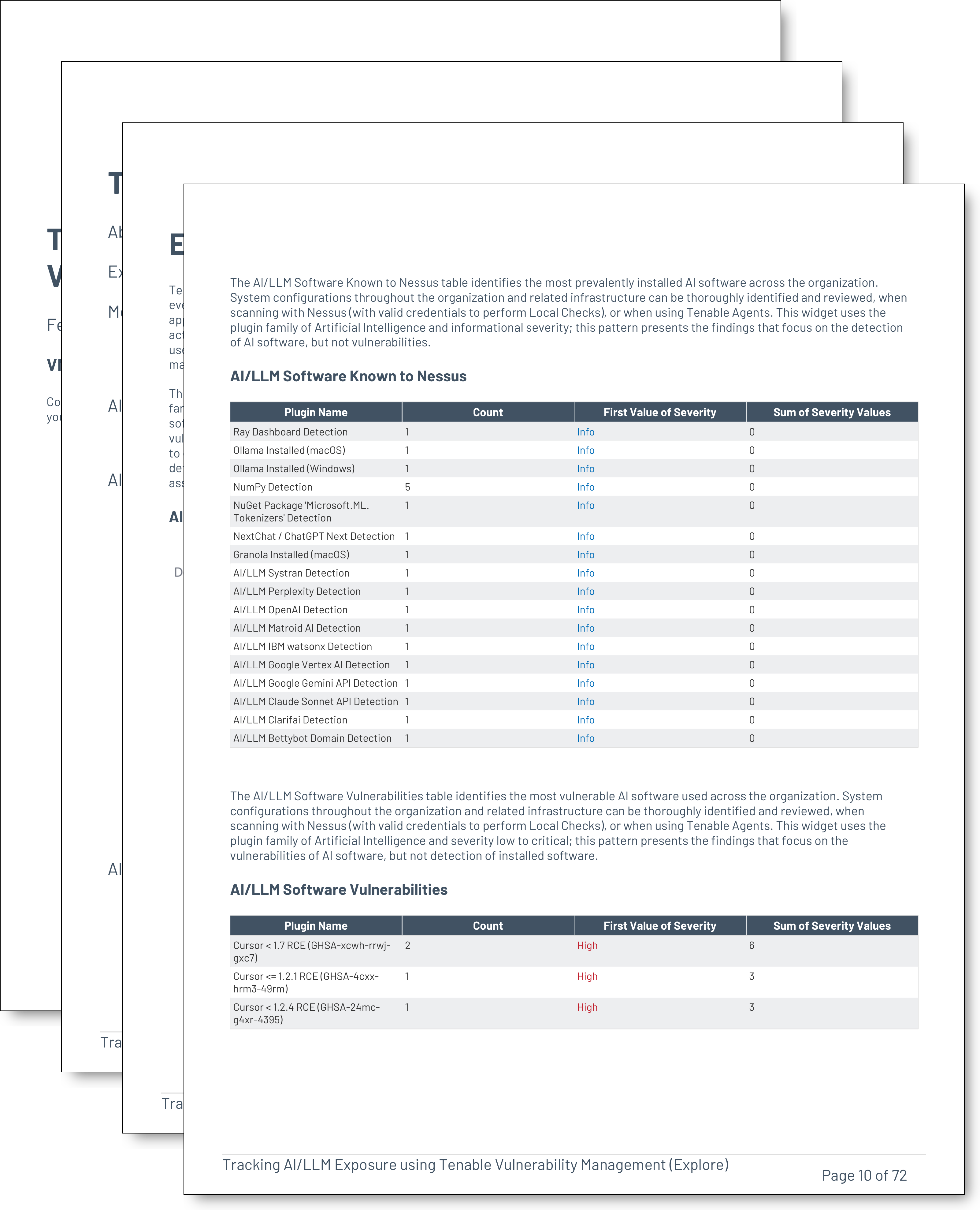  Tracking AI Exposure using Tenable Vulnerability Management (Explore)