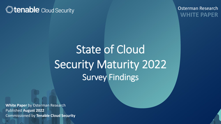State of Cloud Security Maturity 2022 Report