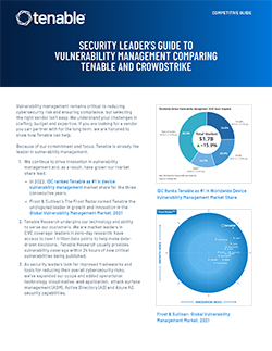 Security Leader's Guide to Comparing Tenable and CrowdStrike