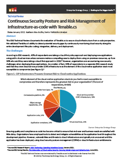 Continuous Security Posture and Risk Management of Infrastructure-as-code with Tenable.cs
