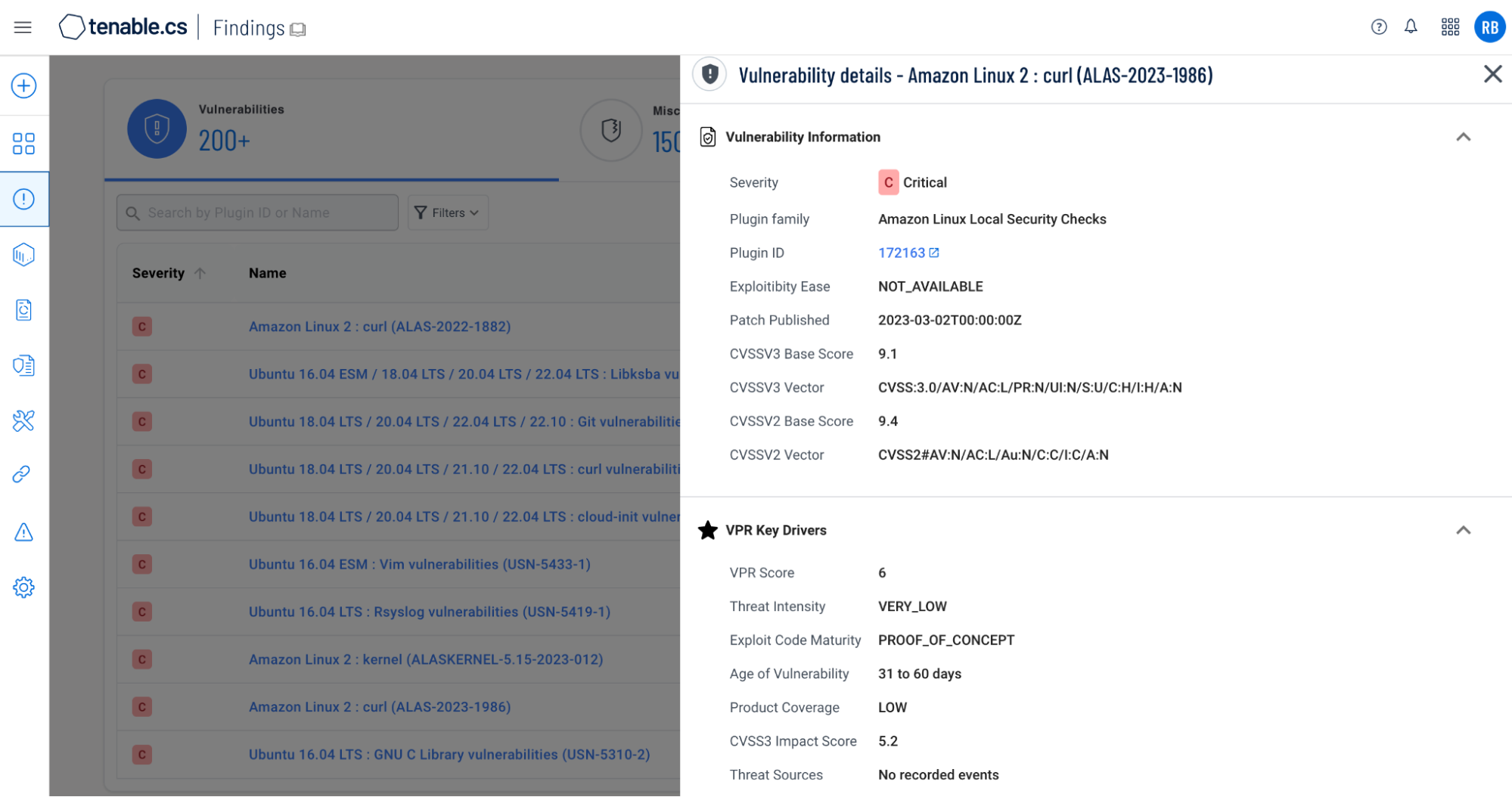 Agentless scanning in the public cloud