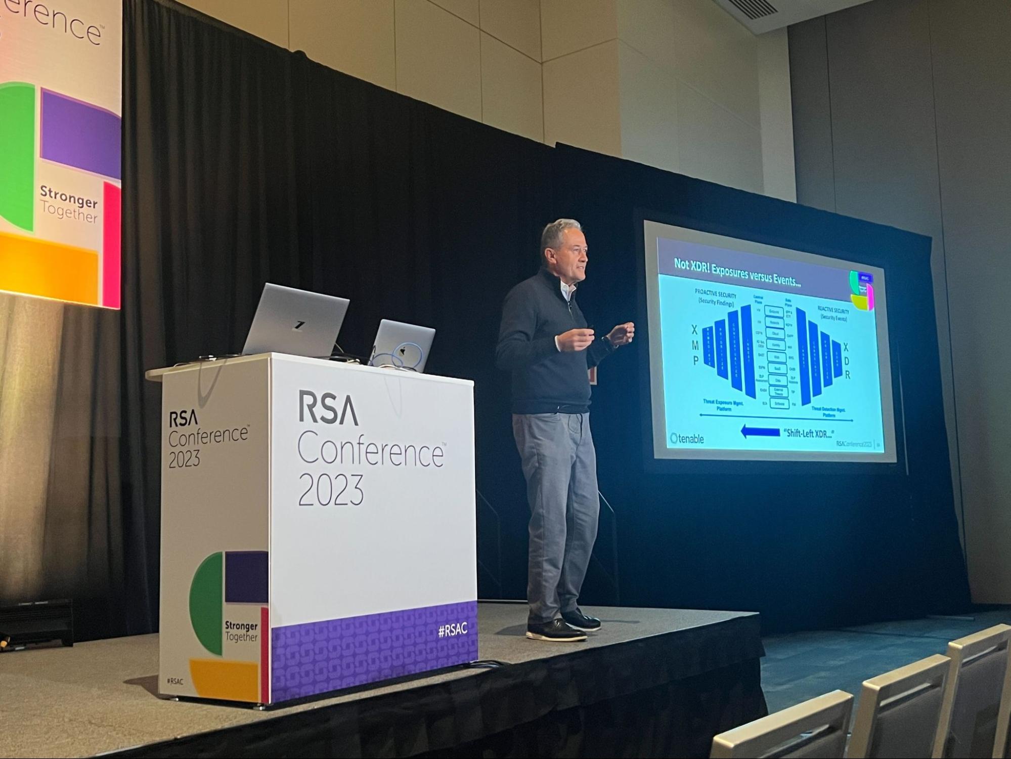 Tenable CPO Nico Popp speaks at RSAC 2023