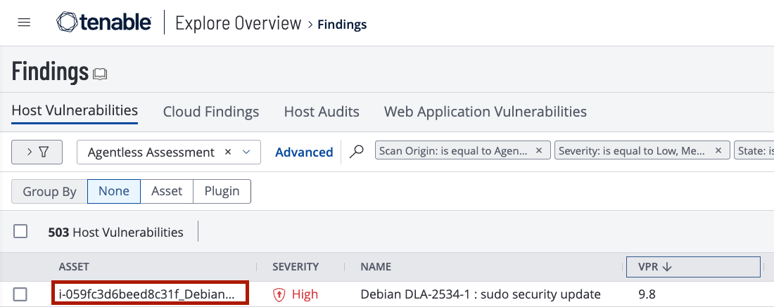 Tenable.cs com Agentless Assessment e Live Results_1